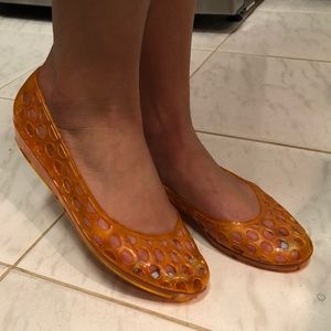 🔥Orange Jelly Sandals